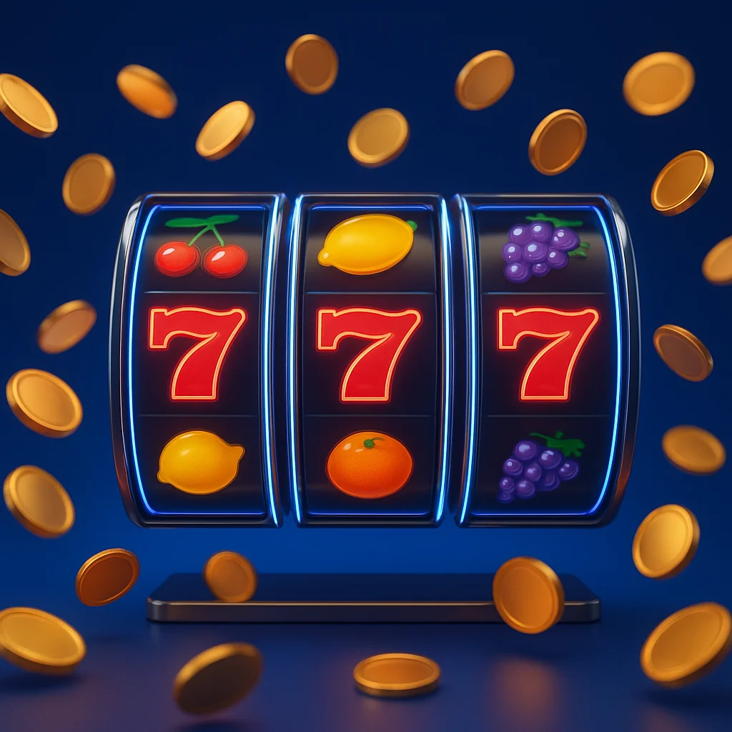 Juego de tragamonedas en un casino con Bitcoin